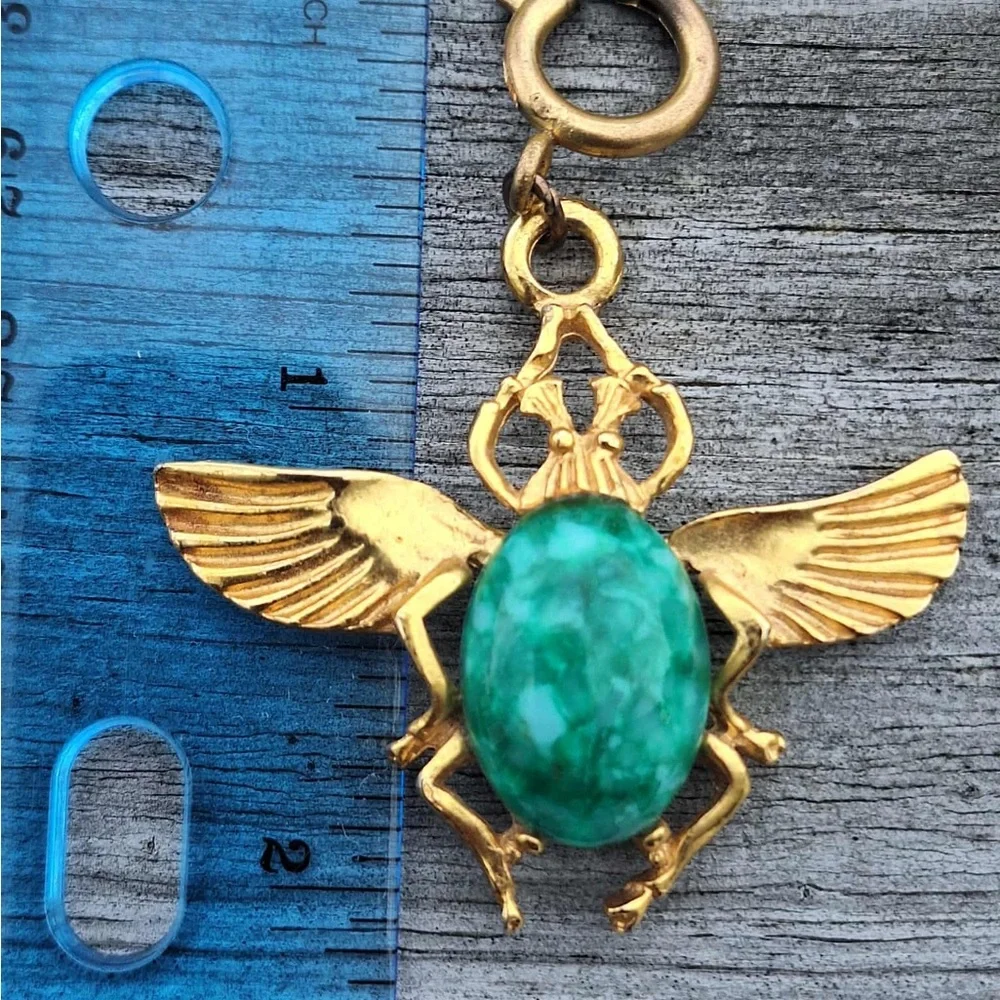 Vintage Scarab Pendant/Charm - Picture 7 of 9